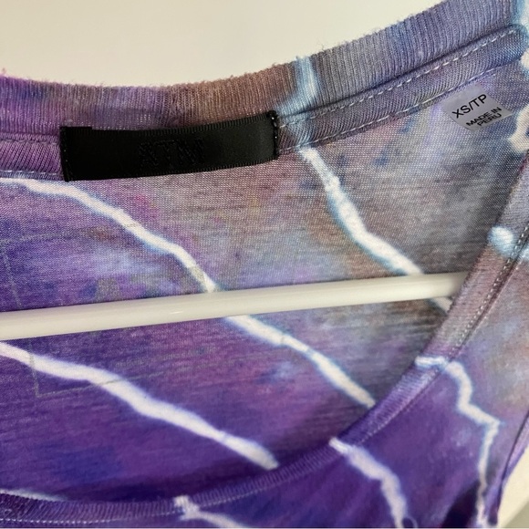 ATM Geode Tie Dye Tank Top Womens Size XS Purple Anthony Thomas Melillo Shirt - Picture 6 of 11